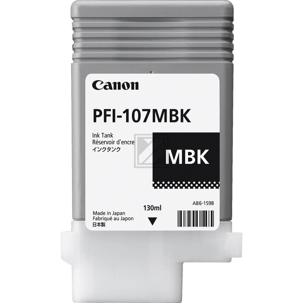 6704B001 CANON PFI107MBK IPF Tinte matt black 130ml