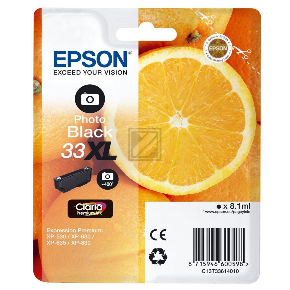 C13T33614012 EPSON XP Fototinte photo blk HC 400Seiten 8,1ml