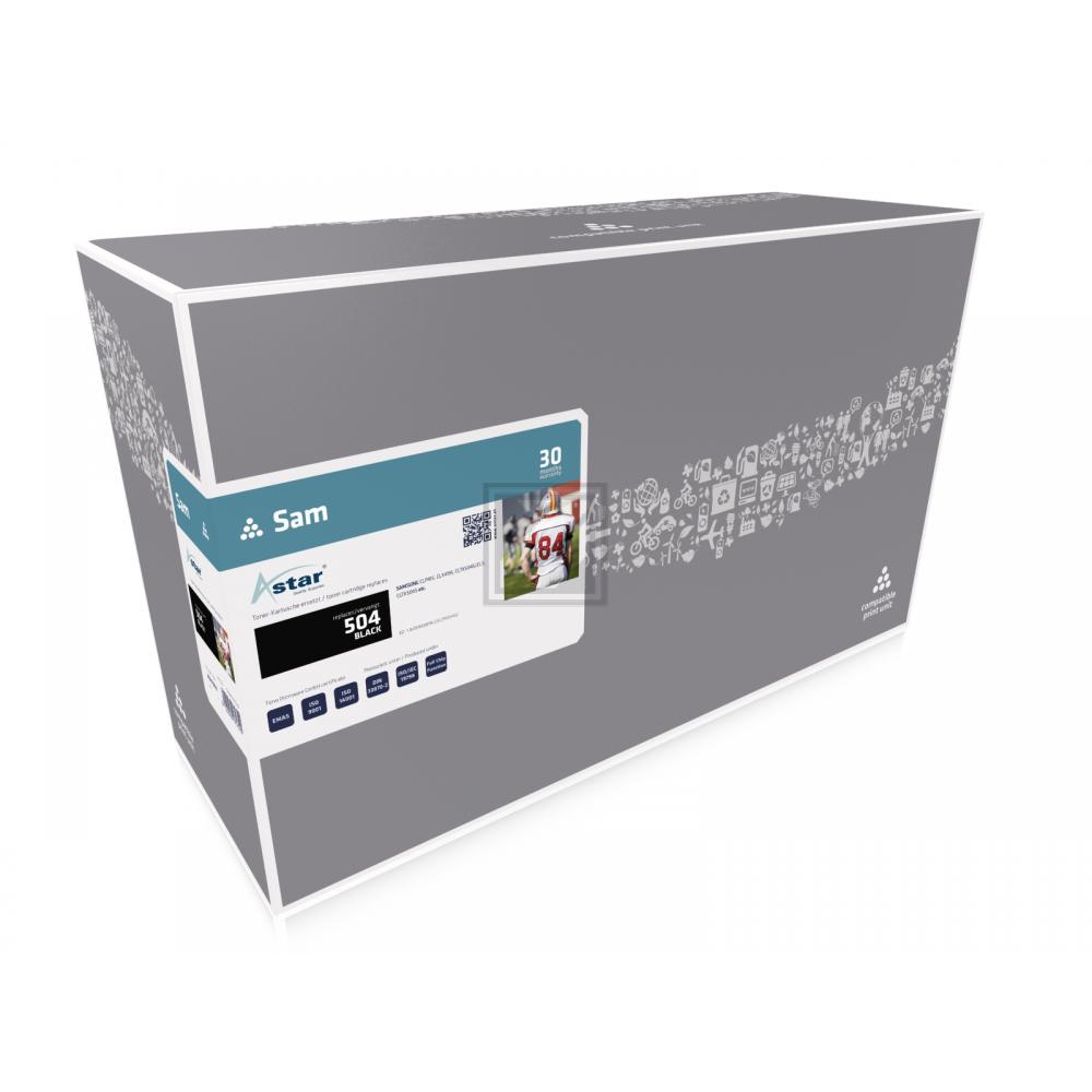 AS11504 ASTAR SAMSUNG CLTK504S CLP Cartridge black rebuilt 2500Seiten Chip