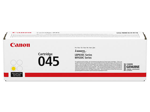 1239C002 CANON LBP610 CARTRIDGE YEL ST 045Y 1300Seiten Standard Kapazitaet