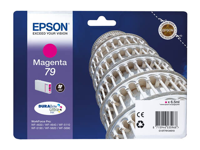 C13T79134010 EPSON WF5110WF TINTE MAG ST 6,5ml Nr.79 800Seiten Standard Kap.