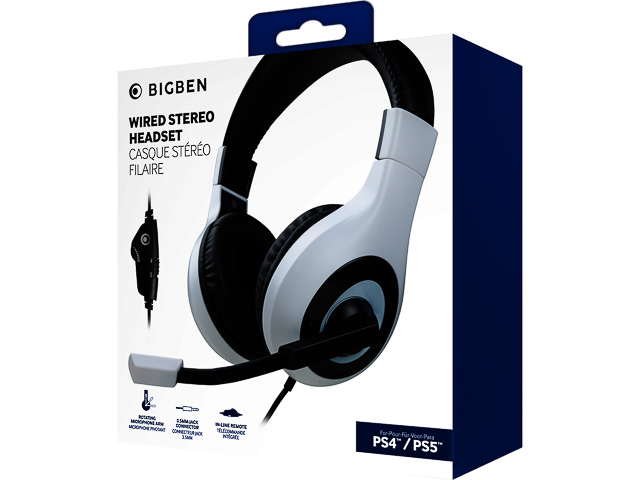 BIGBEN GAMING STEREO HEADSET V2 PS4/5 BB006933 Kabel/weiss
