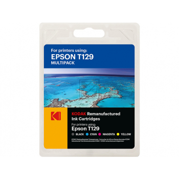 185E012921 KODAK EPSON T1295 BX Tinte (4) cmyk rebuilt Blister 1x11,2/3x7ml