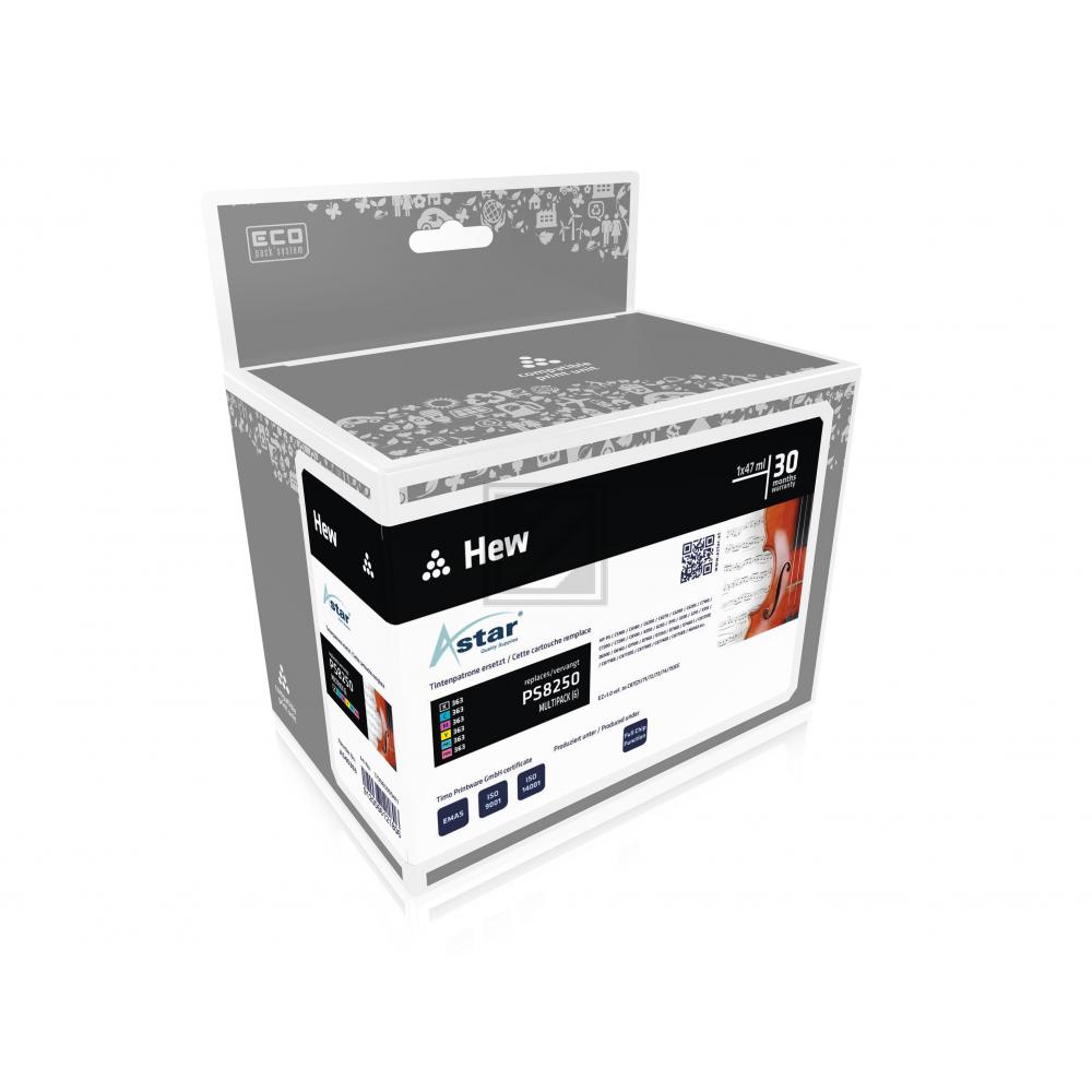 AS46363 ASTAR HP 363XL/363 PS Tinte (6) cmyk gy/lg/pc/pm XXL rebuilt Chip