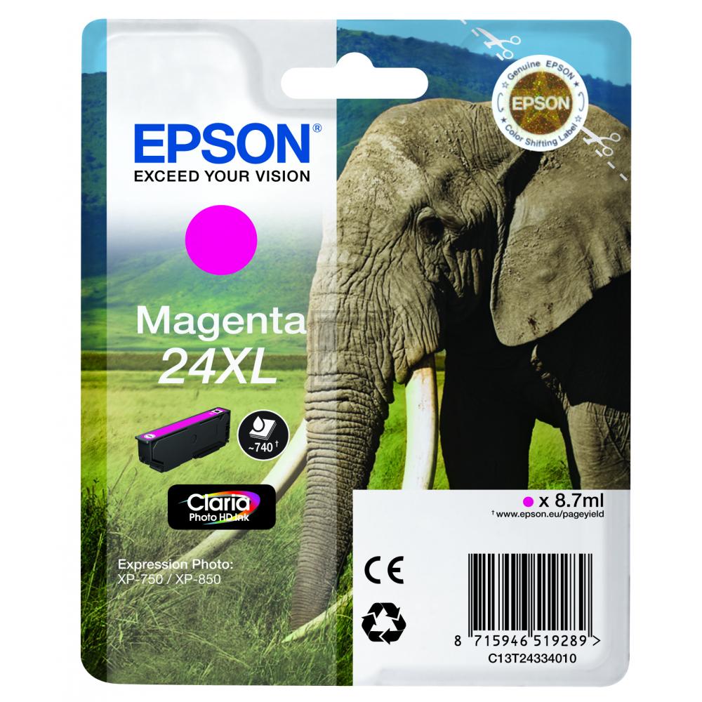C13T24334012 EPSON XP Tinte magenta HC 740Seiten 8,7ml