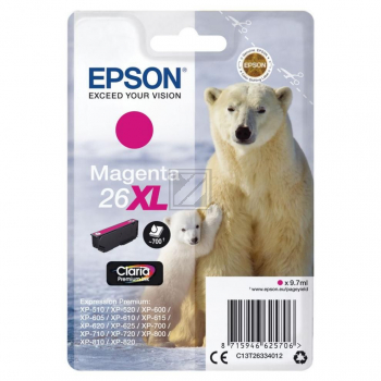 C13T26334012 EPSON XP Tinte magenta HC 700Seiten 9,7ml