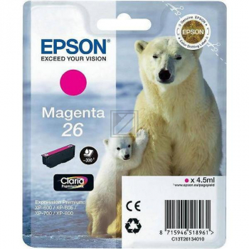 C13T26134012 EPSON XP Tinte magenta ST 300Seiten 4,5ml