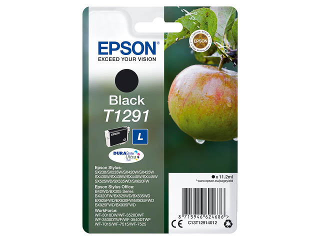 C13T12914012 EPSON BX320FW TINTE BLK ST 11,2ml 385Seiten Standard Kapazitaet
