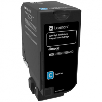 84C2HC0 LEXMARK CX72x Toner cyan return 16.000Seiten