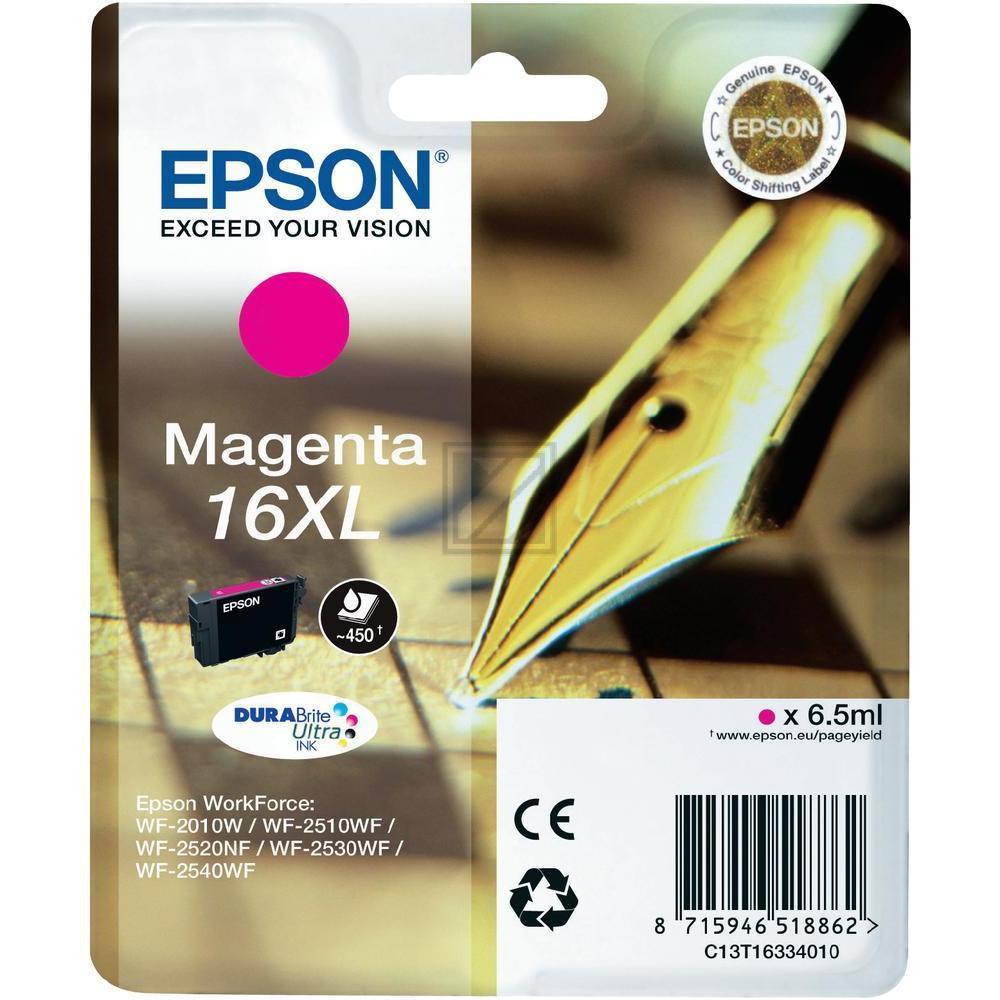 C13T16334012 EPSON WF Tinte magenta HC 450Seiten 6,5ml