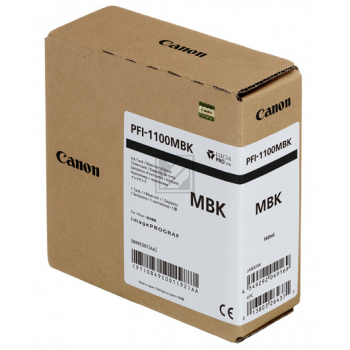 0849C001 CANON PFI1100MBK IPF Tinte matt black 160ml