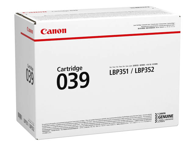 0287C001 CANON LBP351X CARTRIDGE BLK ST 039BK 11.000Seiten Standard Kapazitaet