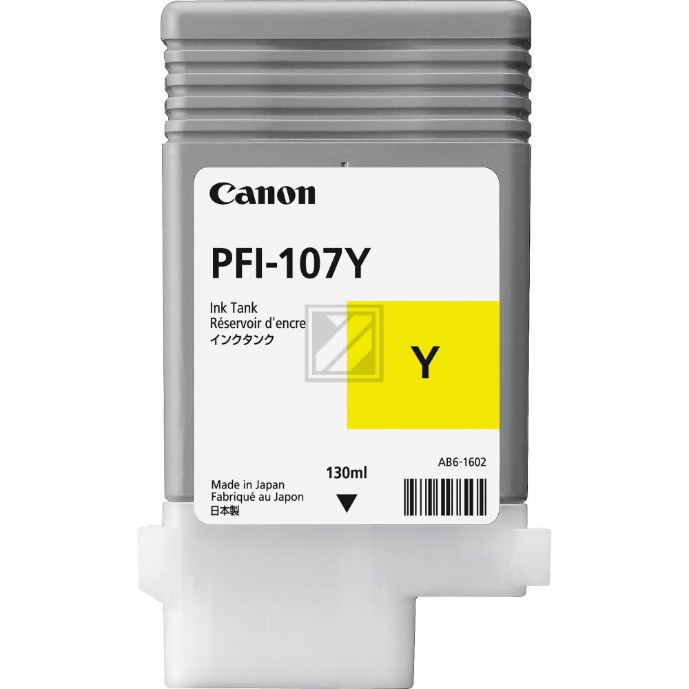 6708B001 CANON PFI107Y IPF Tinte yellow 130ml