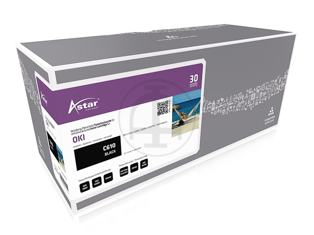 AS11610 ASTAR OKI C610 TONER BLK 44315308 8000Seiten