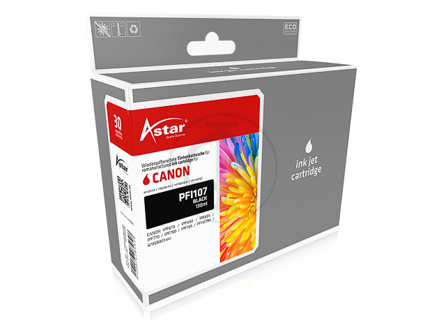 AS16028 ASTAR CAN. IPF680 TINTE BLK 6705B001/PFI107 130ml