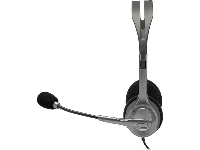 LOGITECH H110 HEADSET 3,5 KLINKE 981-000271 Kabel/stereo