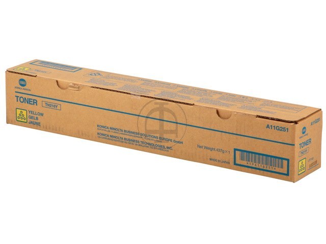 A11G251 KONICA BIZHUB C220 TONER YELLOW 26.000Seiten TN216Y