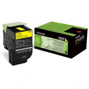 70C20Y0 LEXMARK 702Y CS Toner yellow ST return 1000Seiten