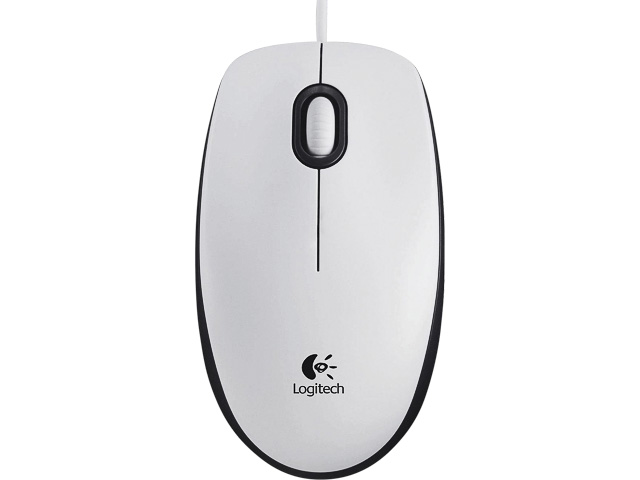 LOGITECH B100 OPTISCHE MAUS KABEL WEISS 910-003360 3Tasten/800dpi/2,4GHz/USB