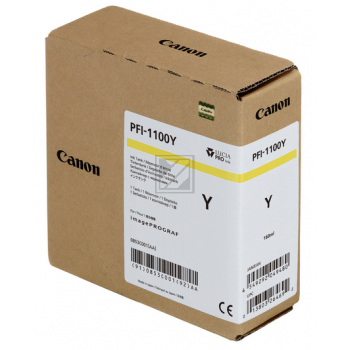 0853C001 CANON PFI1100Y IPF Tinte yellow 160ml