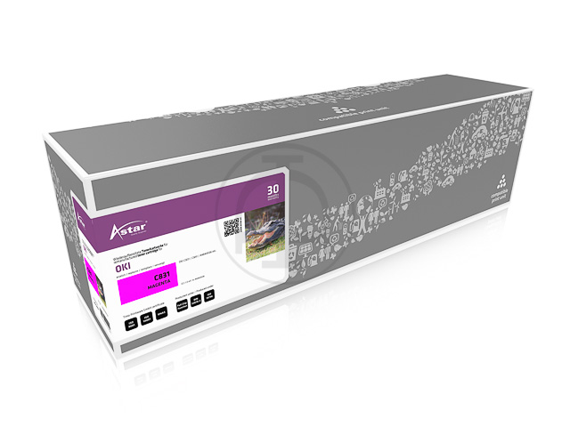 AS12831 ASTAR OKI C831 TONER MAG 44844506 10.000Seiten