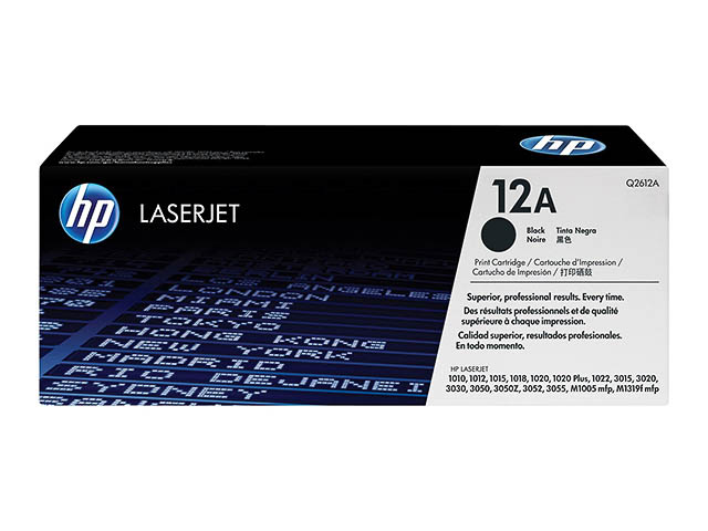 Q2612A HP LJ1010 CARTRIDGE BLACK ST HP12A 2000Seiten Standard Kapazitaet