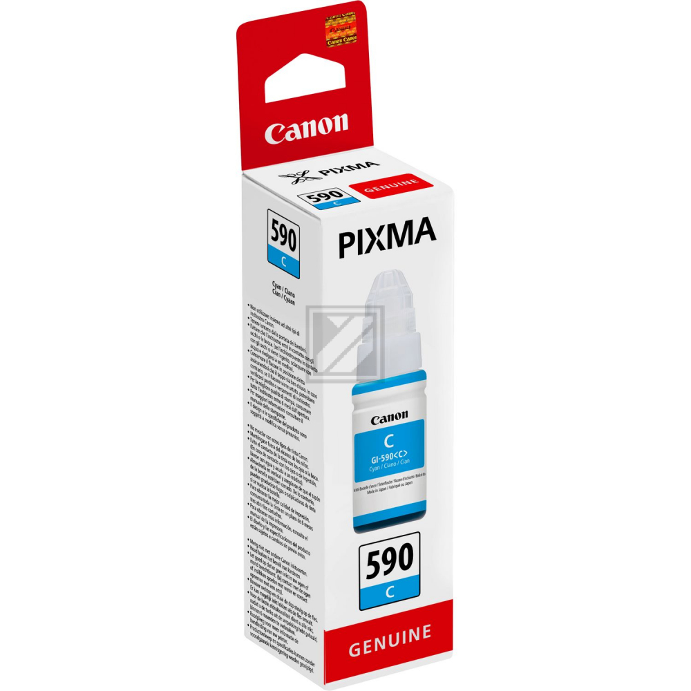 1604C001 CANON GI590C Pixma Tinte cyan 7000Seiten Nachfuellung 70ml