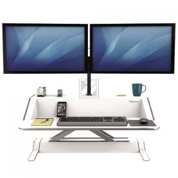 0009901 FELLOWES Lotus Sitz-Steh-Workstation einzeln weiss