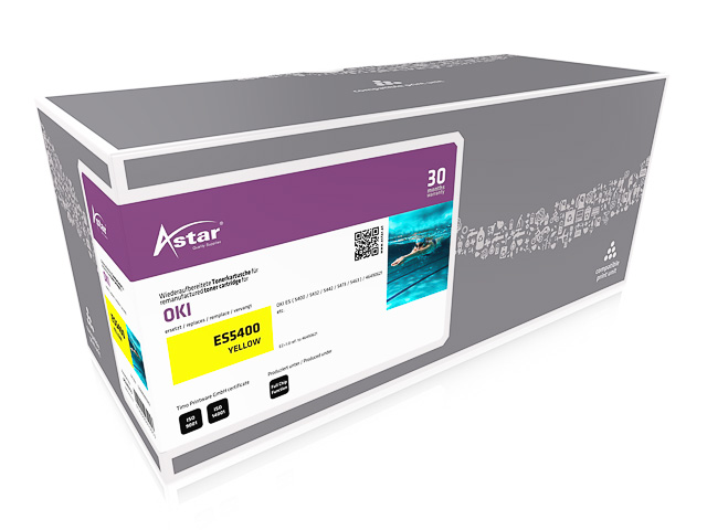 AS20213 ASTAR OKI ES5400 TONER YEL 46490621 6000Seiten