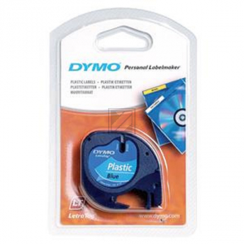 S0721650 DYMO 12mm SCHWARZ-BLAU 91205 Schriftband 4m