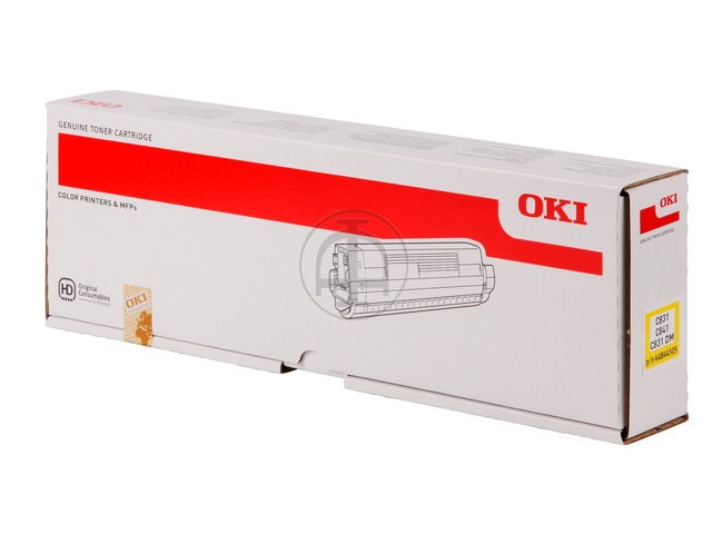 44844505 OKI C831 TONER YELLOW 10.000Seiten