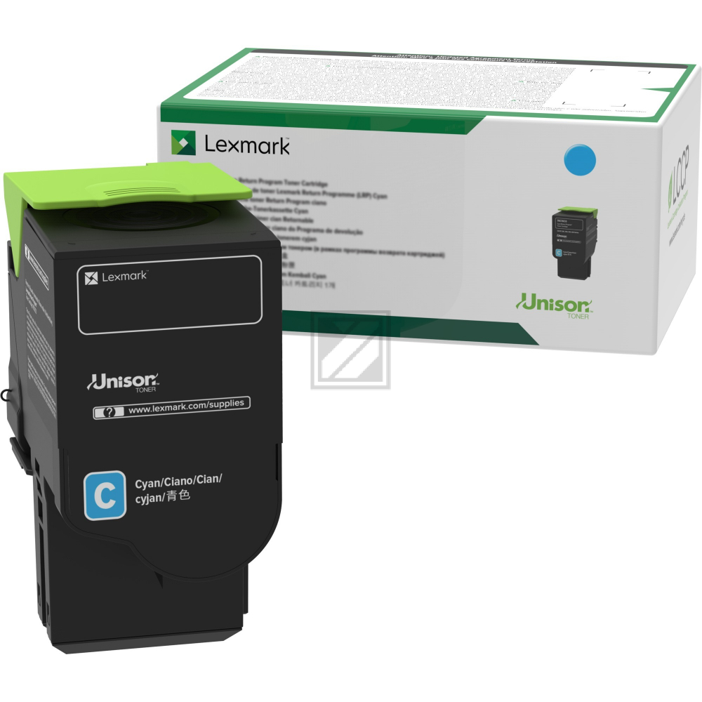 C2320C0 LEXMARK C/MC Toner cyan ST return 1000Seiten