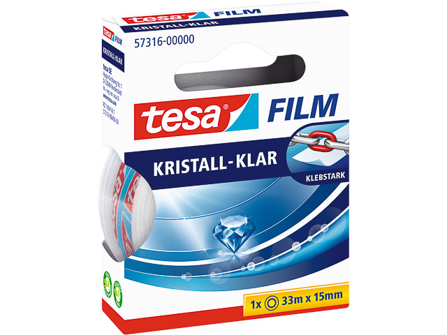 TESAFILM KLEBEFILM KRISTALL-KLAR 57316-00000-02 33mx15mm