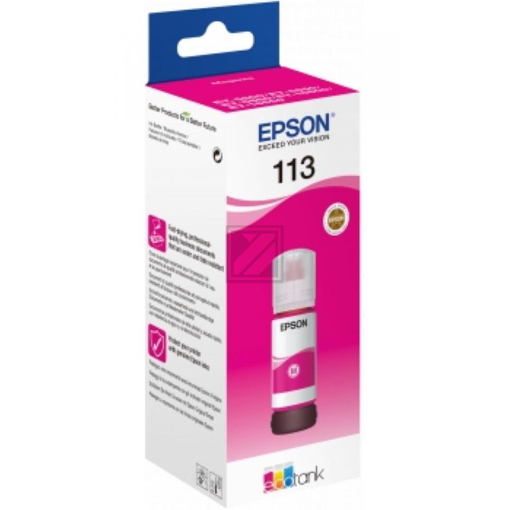 C13T06B340 EPSON ET113 EcoTank Tinte magenta 6000Seiten pigmentiert 70ml