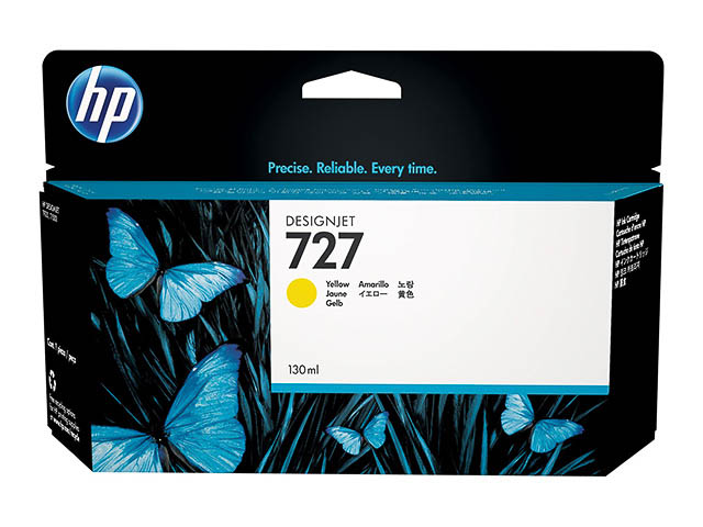 B3P21A HP DNJ T920 TINTE YELLOW HC HP727 130ml hohe Kapazitaet