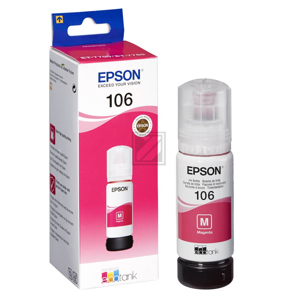 C13T00R340 EPSON ET106 EcoTank Tinte magenta 5000Seiten 70ml