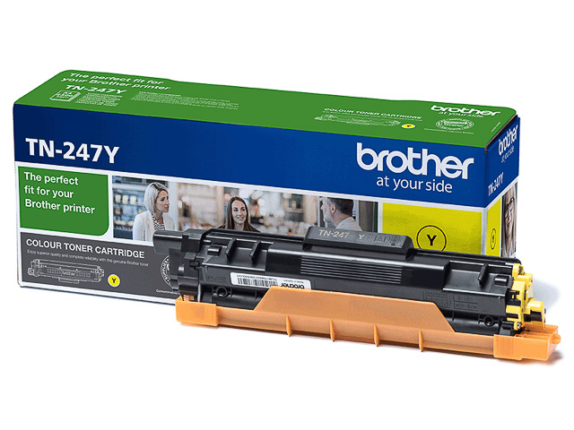 TN247Y BROTHER DCPL3510CDW TONER YEL 2300Seiten hohe Kapazitaet