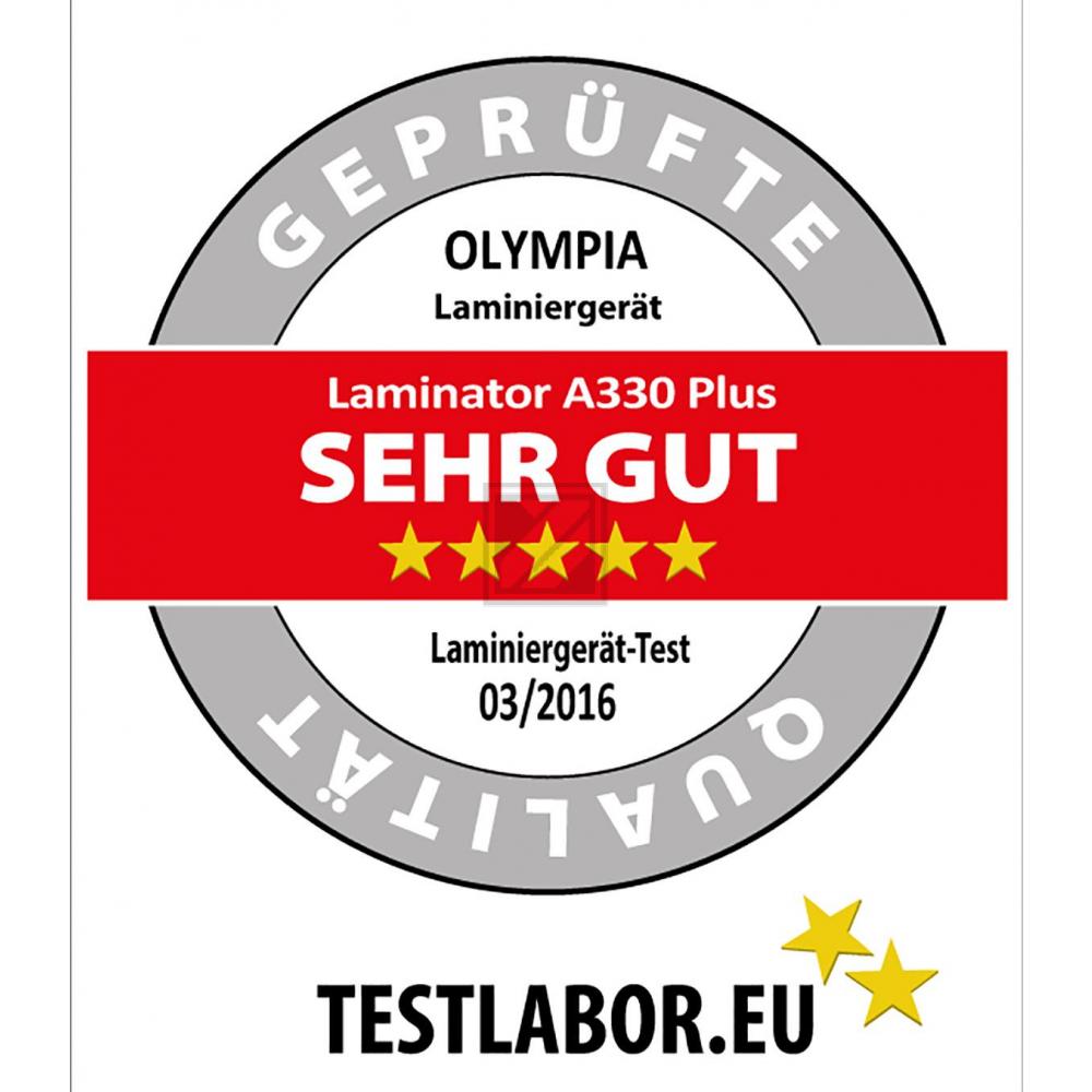 128 OLYMPIA LAMINIERGERAET A330+ A3 75-125µ 400mm/min