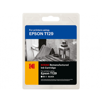 185E012901 KODAK EPSON T1291 BX Tinte black rebuilt 380Seiten Blister 11,2ml