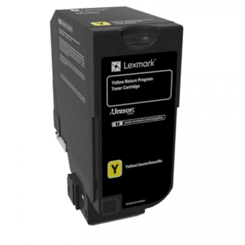 74C2HY0 LEXMARK CS72x Toner yellow return 12.000Seiten