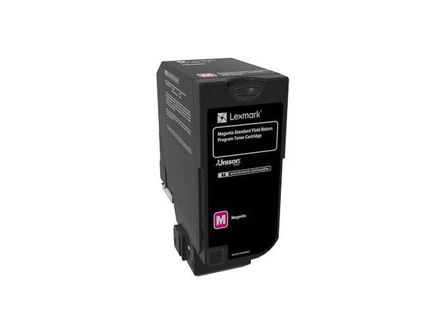 74C2SM0 LEXMARK CS720 TONER MAGENTA HC 7000Seiten return hohe Kapazitaet