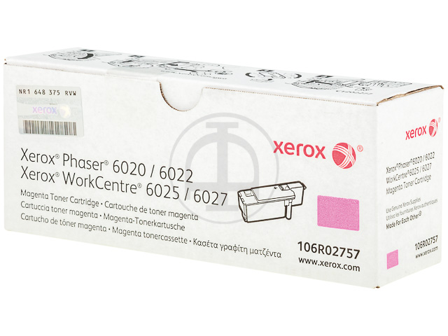 106R02757 XEROX PH6020 TONER MAGENTA 1000Seiten