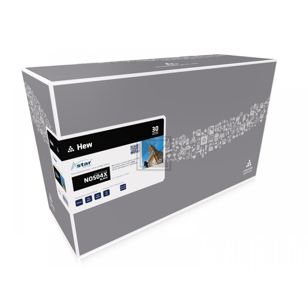 AS11525 ASTAR HP 504X CLJ Cartridge black rebuilt 10.500Seiten Chip