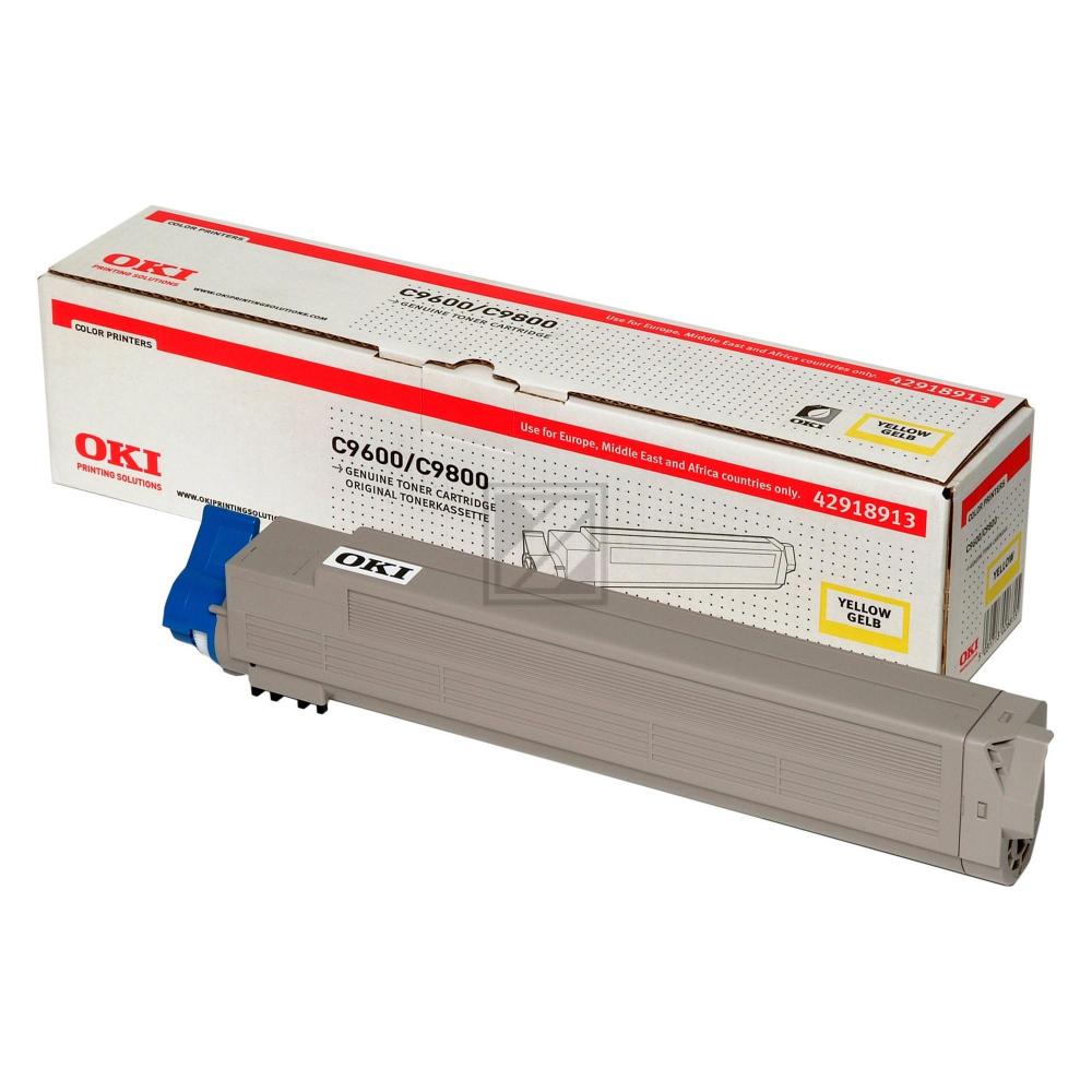 42918913 OKI C9xxx Toner yellow 15.000 Seiten