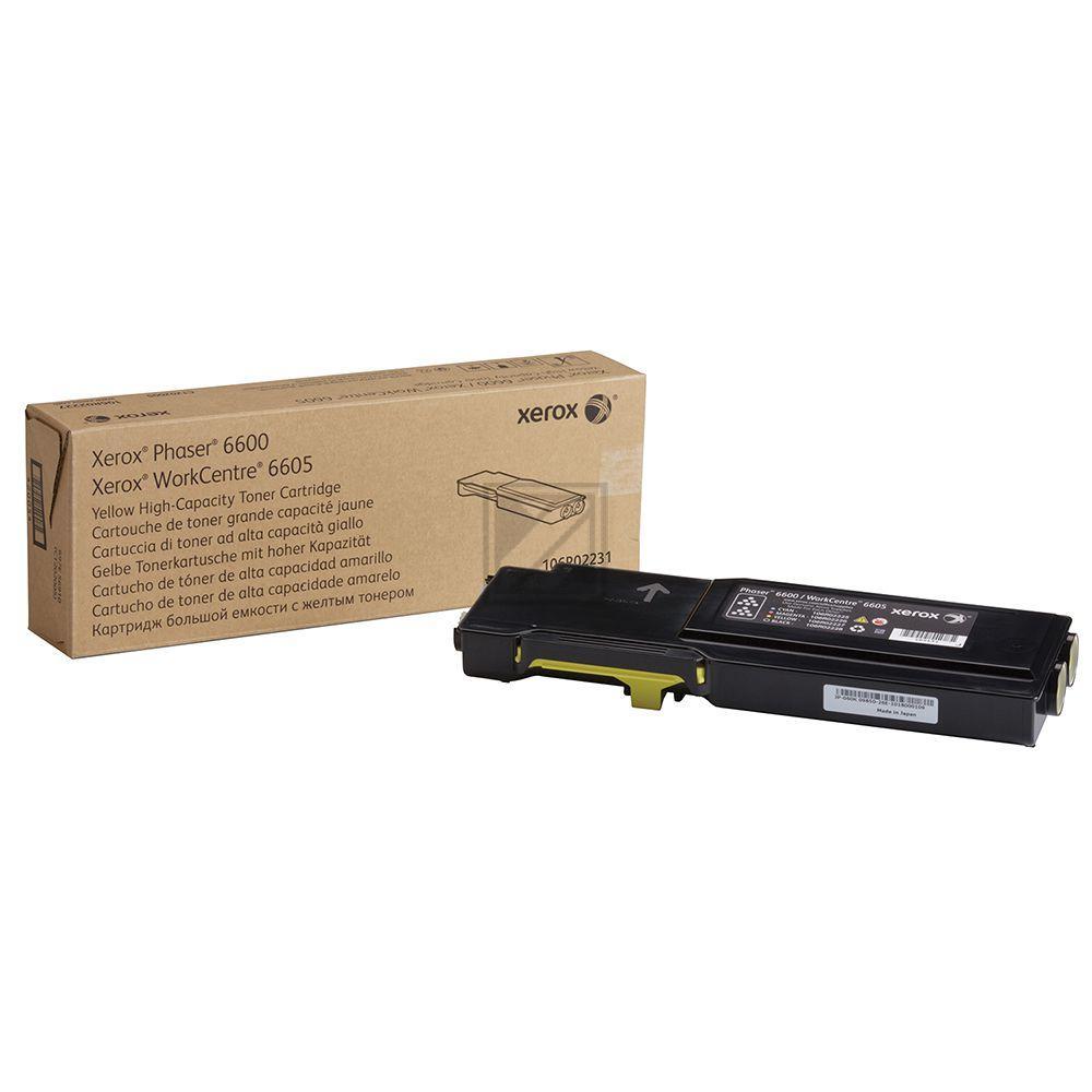 106R02231 XEROX Phaser Toner yellow HC 6000Seiten