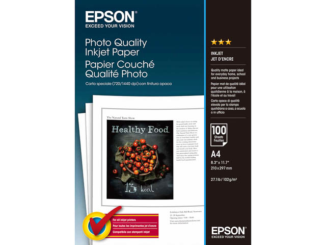 C13S041061 EPSON FOTOPAPIER A4 100Blatt 104gr matt