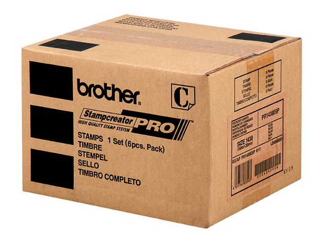 PR1438E6P BROTHER SC2000 STEMPEL BLAU 14x38mm