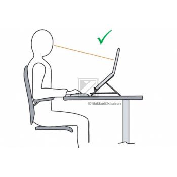 BNEFT270 BAKKER FlexTop 270 Notebookstaender mobil hellgrau