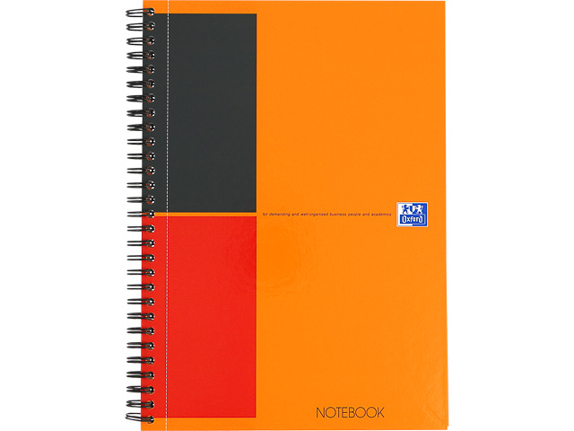 OXFORD NOTEBOOK TABLET B5 ORANGE 400080785 80Blatt 80gr liniert 6mm