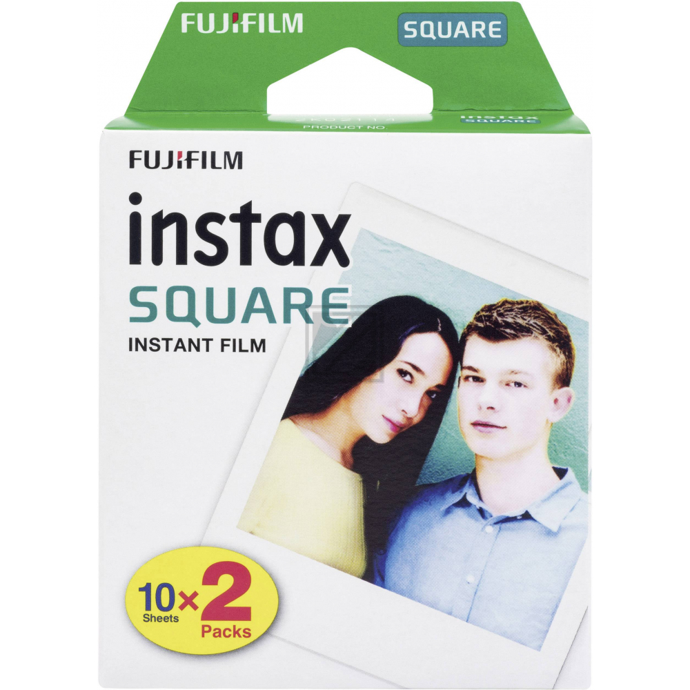 16576520 FUJIFILM Instax square Film (2) 2x10Blatt klar Instant